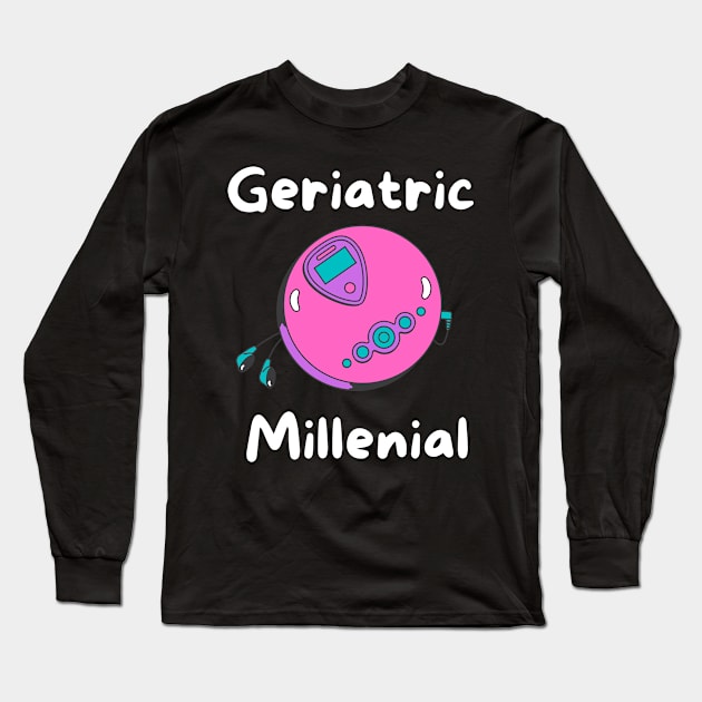 Geriatric Millenial Long Sleeve T-Shirt by TeeNZ